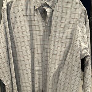 Men's Gray Plaid Shirt